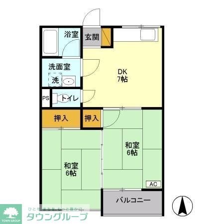 メゾン梨花の物件間取画像