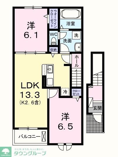 エール ドゥの物件間取画像
