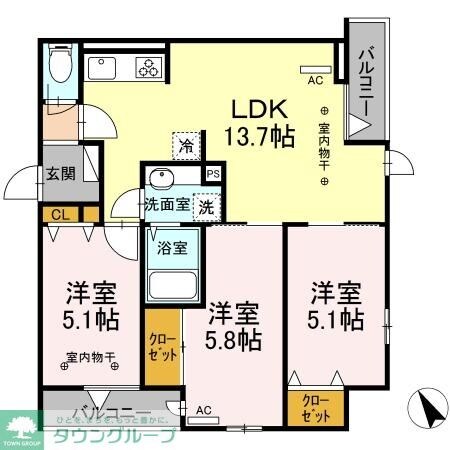 バレンシアの物件間取画像