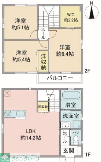 アルページュ上北台の物件間取画像