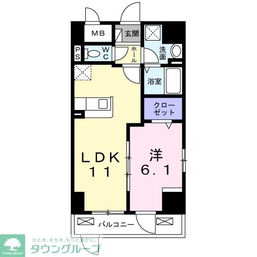 トゥットフェリーチェ八王子の物件間取画像