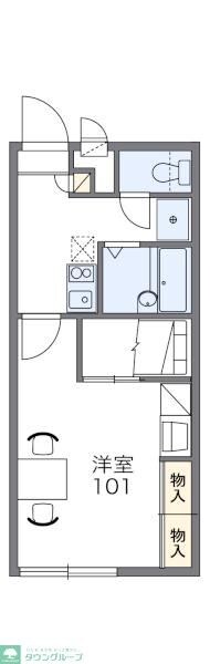 レオパレスメイプルヒルズの物件間取画像
