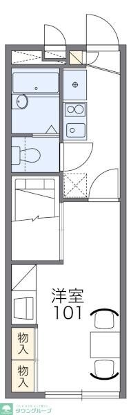 レオパレス慶弐番館の物件間取画像