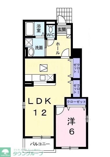 ヴィラサンタフェBの物件間取画像