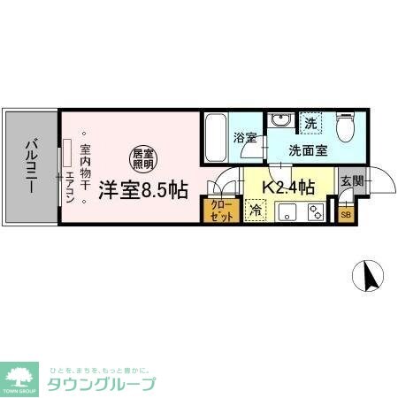 メゾンボヌールの物件間取画像