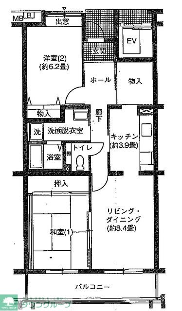 コーポレート新柏駅前の物件間取画像