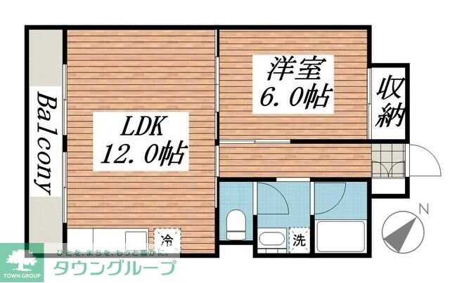 山口マンションの物件間取画像