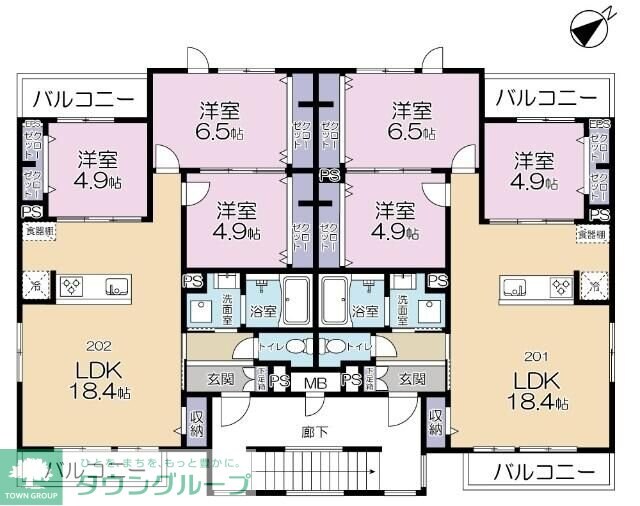 Campana Otakanomoriの物件間取画像