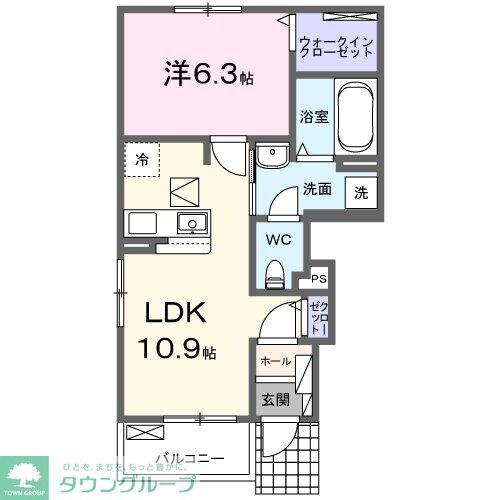 ヤングウッズ柏の葉IIの物件間取画像