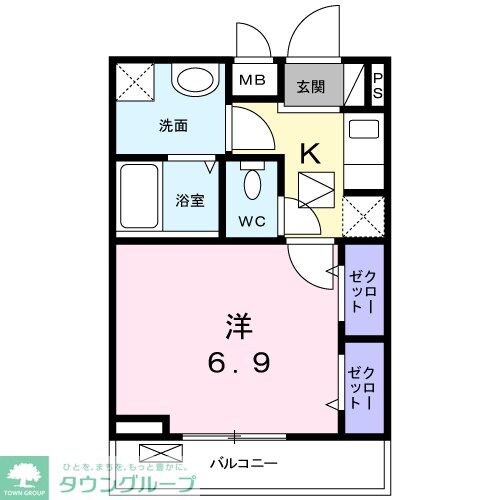 シェーヌIVの物件間取画像