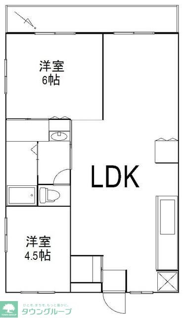 ヴェルドミール南柏B棟の物件間取画像