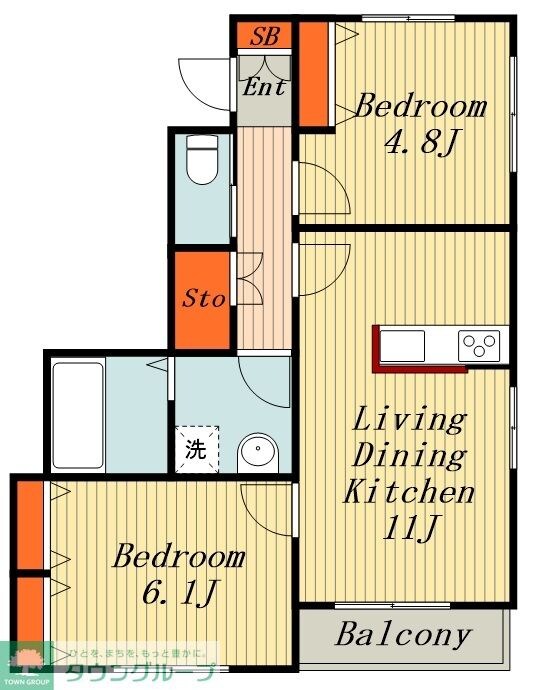 Evergreenの物件間取画像
