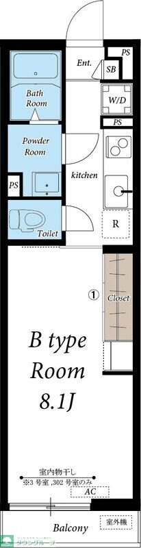リブリ・スペース Sの物件間取画像