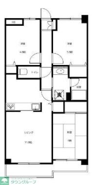 ソレイユ松戸の物件間取画像