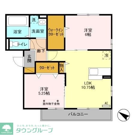 スカイハイムIIの物件間取画像