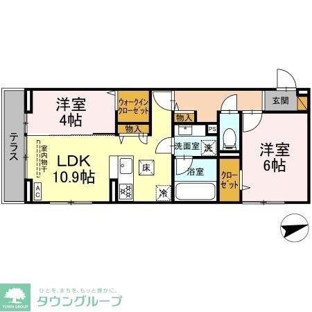 プロスペールE No.1の物件間取画像