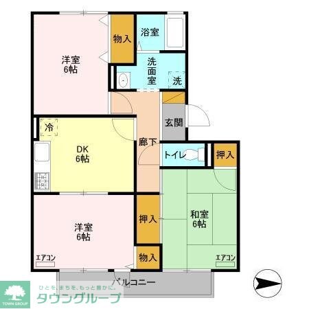 フレマリール鎌ヶ谷 Cの物件間取画像