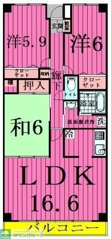 サングリーン海道割の物件間取画像