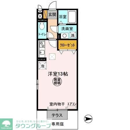 キャンパス・プランドールの物件間取画像