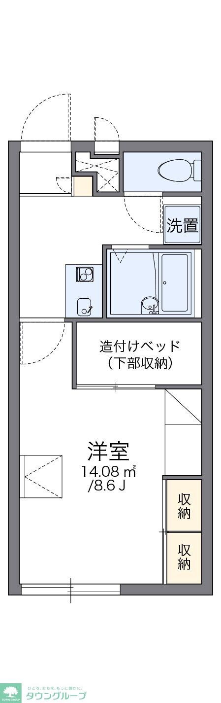 レオパレス桜の物件間取画像