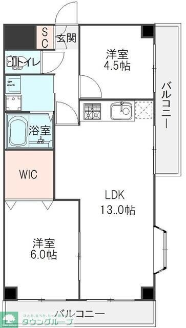 サムソンコートの物件間取画像
