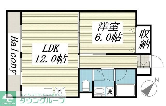 山口マンションの物件間取画像