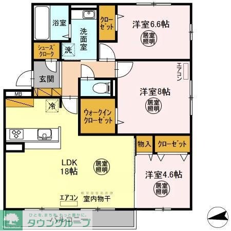 ティアラIの物件間取画像