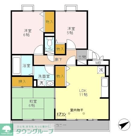 ボナール南流山の物件間取画像