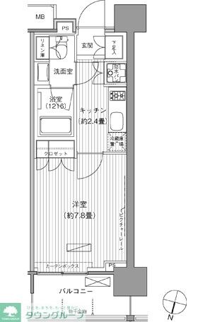 ヒューリックレジデンス千葉中央の物件間取画像