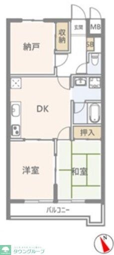 サンマルスラン津田沼の物件間取画像