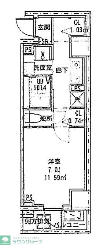 クレールフォンテーヌの物件間取画像