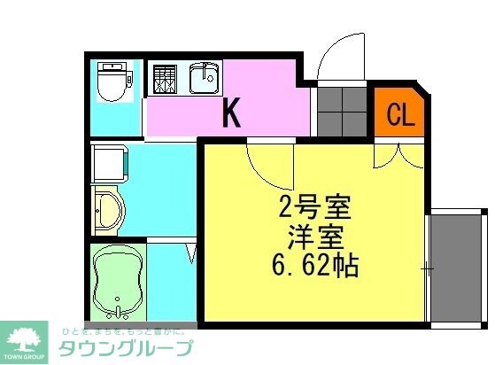 カーサ花咲の物件間取画像