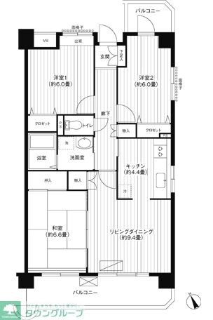 コーポレート西船橋の物件間取画像