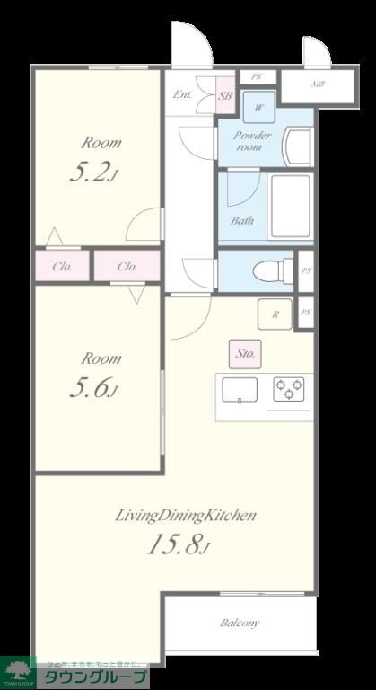 Theios son(テイオス サン)の物件間取画像