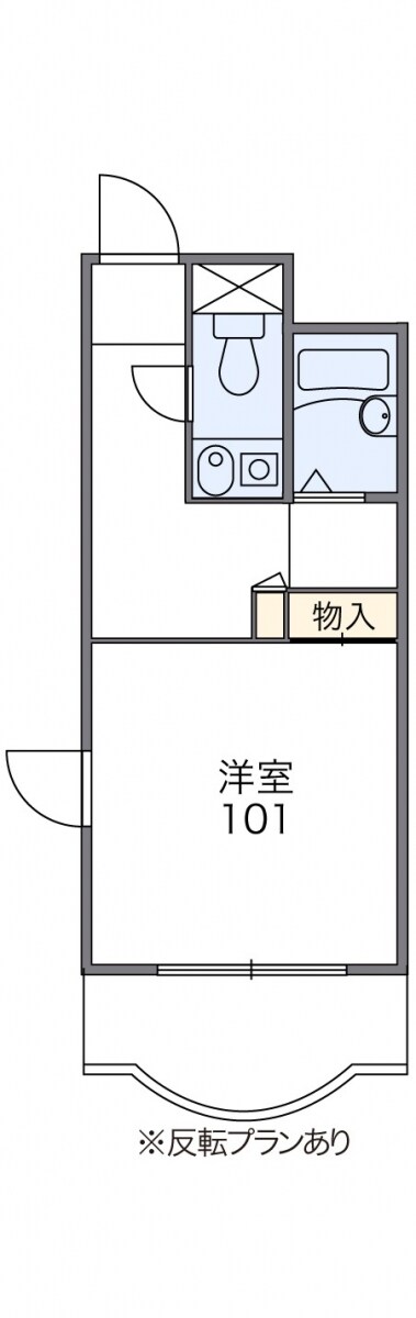 レオパレスパティオの物件間取画像