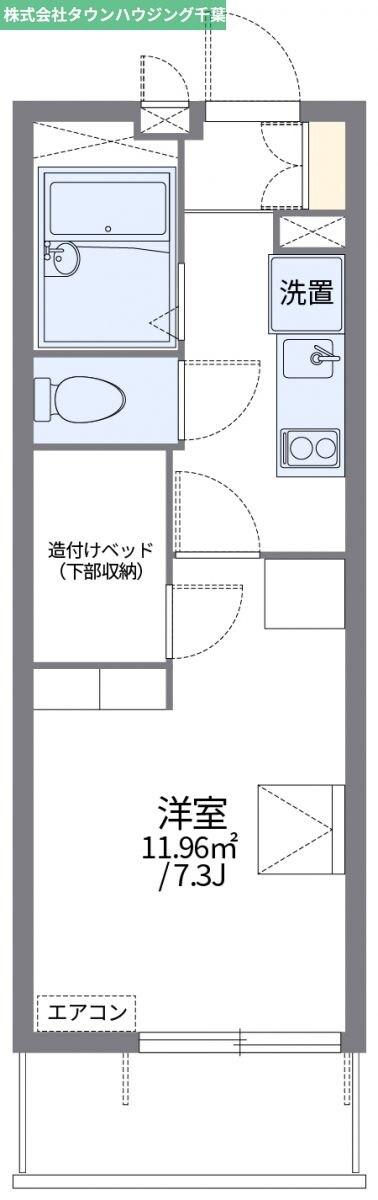 レオパレスサンクフルコートの物件間取画像