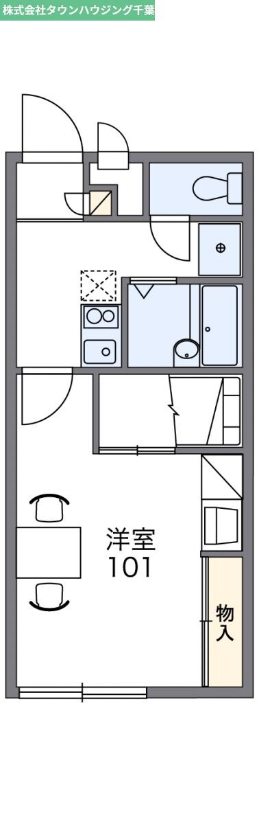 レオパレスOYUMI IIの物件間取画像