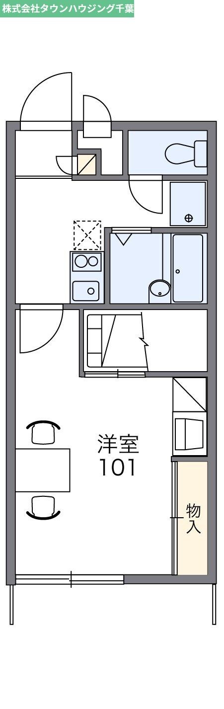 レオパレス昴555Bの物件間取画像