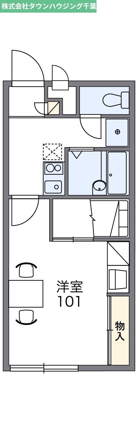 レオパレスOYUMI IIの物件間取画像