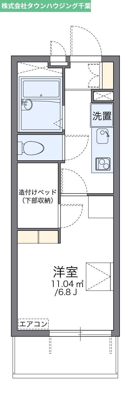 レオパレスブルーム スミの物件間取画像