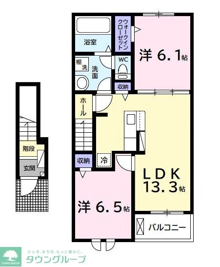 ベリッシモ ソーレの物件間取画像