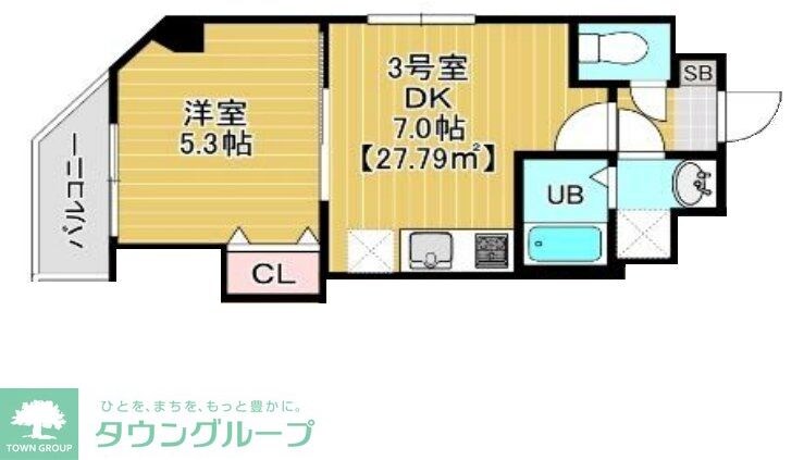 金太郎ヒルズ340の物件間取画像