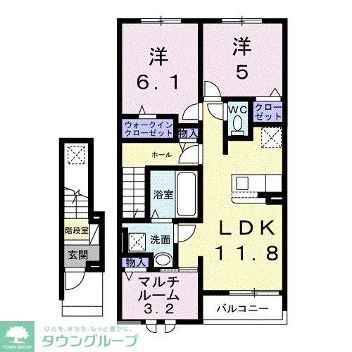 ウィステリアタウンGの物件間取画像