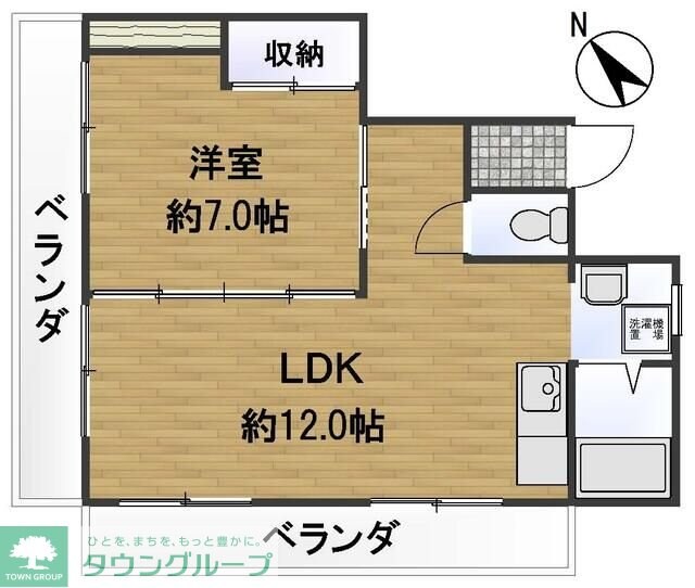グリーンハイツの物件間取画像
