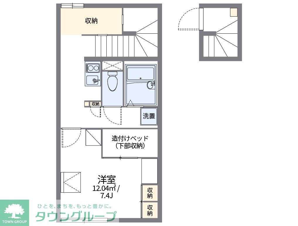 レオパレス昴555Eの物件間取画像