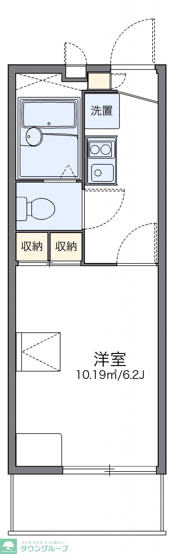 レオパレスエクセル 都町の物件間取画像