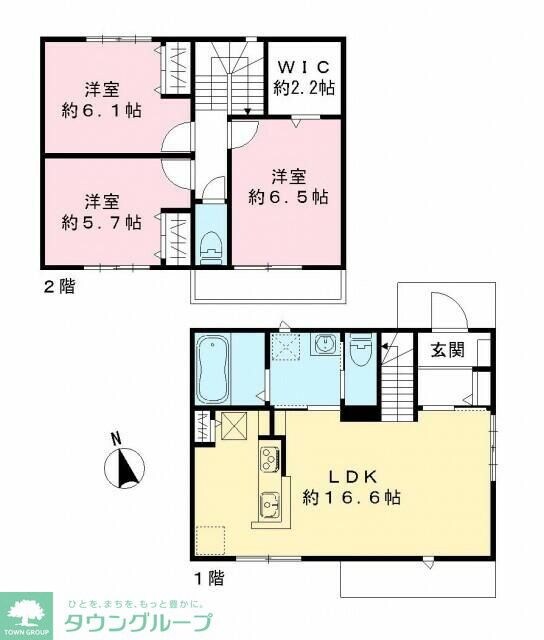 オークヒルズ C棟の物件間取画像