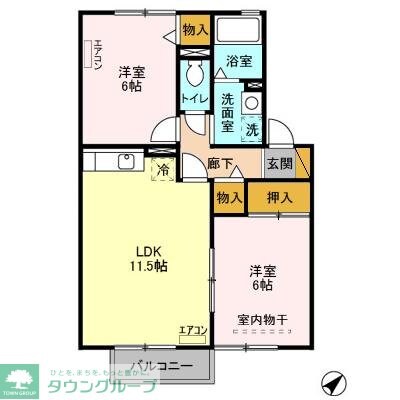 アーバンコートの物件間取画像