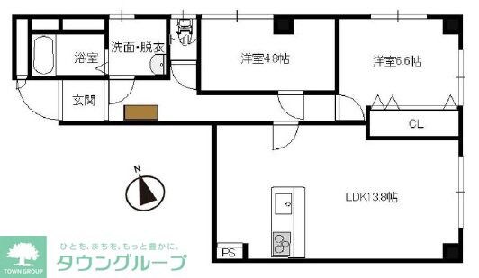 プレステージパレスの物件間取画像