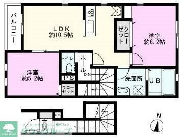 グロワール・ブランシュの物件間取画像